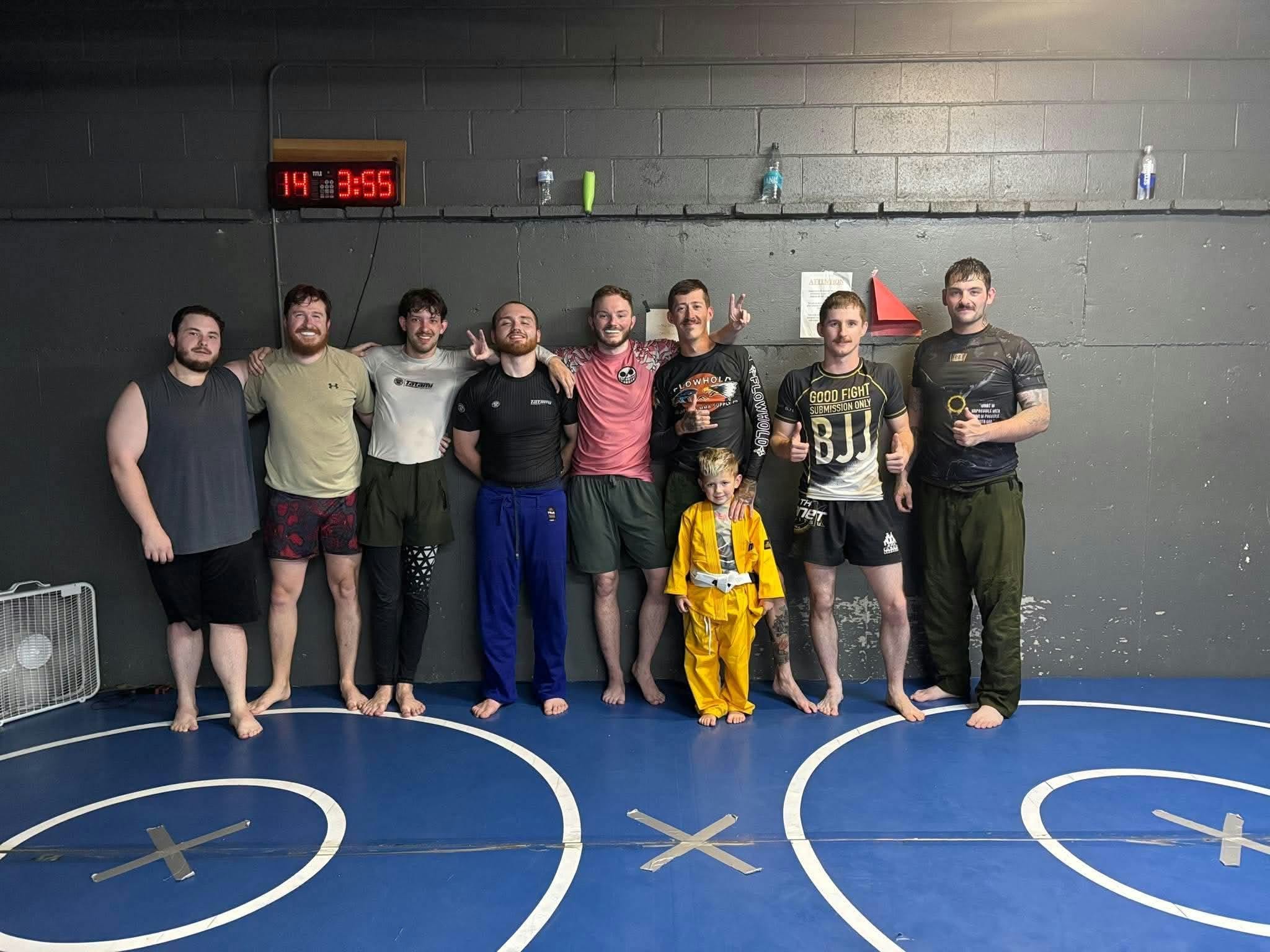 No Limits Grappling team group photograph